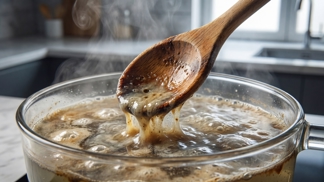 Pohled na vaši dřevěnou vařečku po 15 minutách ve vroucí vodě vás vyvede z míry: Tento neviditelný nános špíny drahý saponát prostě nezvládne