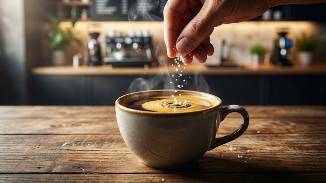 Trik všech baristů: Stačí jedna špetka soli a vaše ráno bude navždy o level jinde