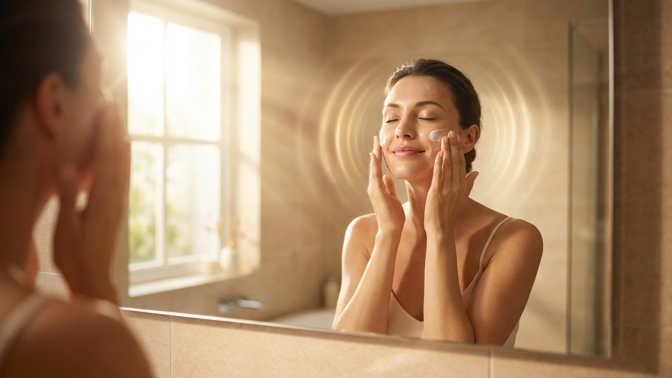 Vaše obličejové kosti ukrývají spouštěč omlazení: Stačí se u ranního krému na 30 vteřin hluboce rozeznít a výsledek vás ohromí