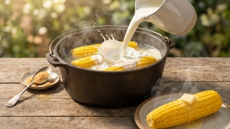 Chutná jako z dovolené u moře a rozplývá se na jazyku: Do vody ke kukuřici přilijte hrnek mléka a lžíci cukru