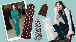Nejkrásnější šaty s puntíky na jaro 2026: Velké či malé volte podle typu vaší postavy