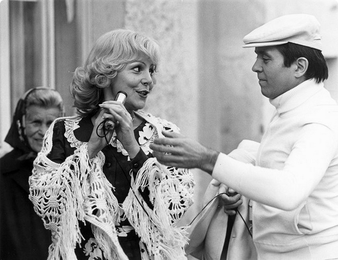 snímek z filmu Trhák (Hana Zagorová, Josef Abrhám)