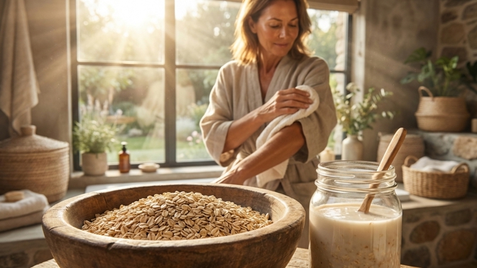 Ovesné vločky na suchou kůži: Levný trik pro jemnou pokožku