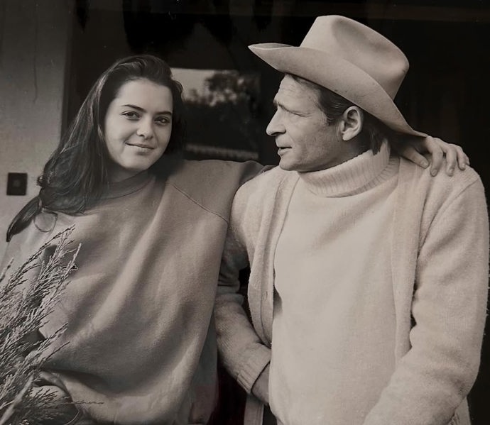 Bára Kodetová se svým tatínkem Jiřím Kodetem.