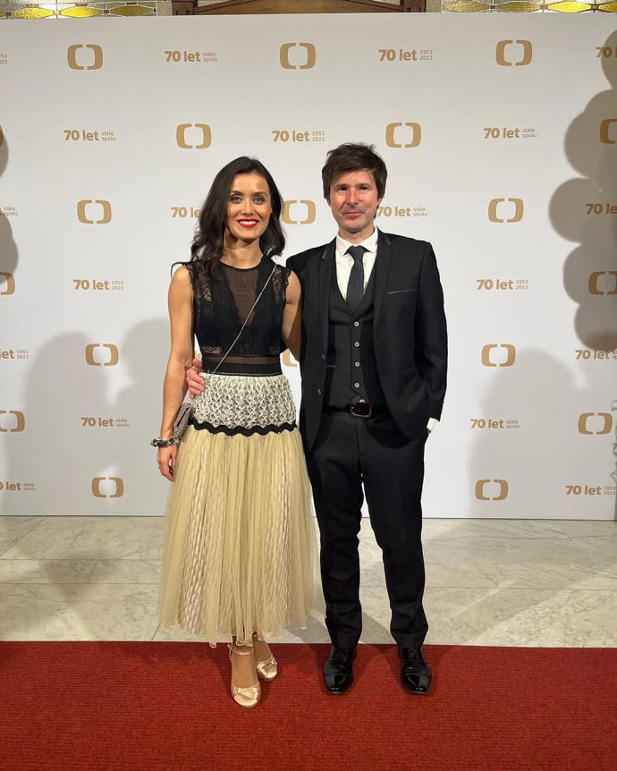 Anna Vojtěchovská na akci České televize.