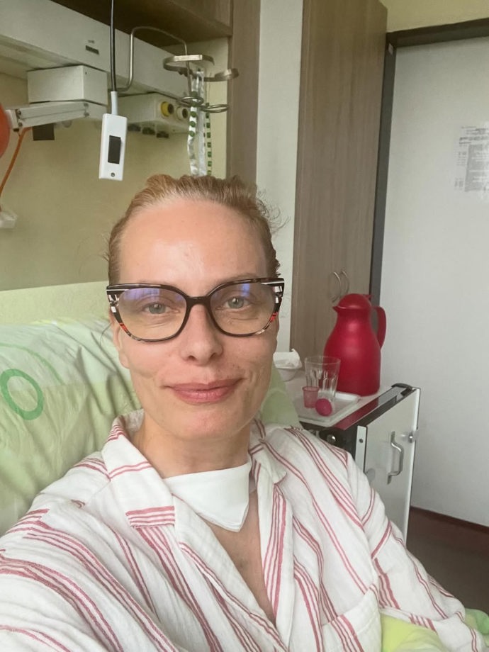 Kristina Kloubková v nemocnici.