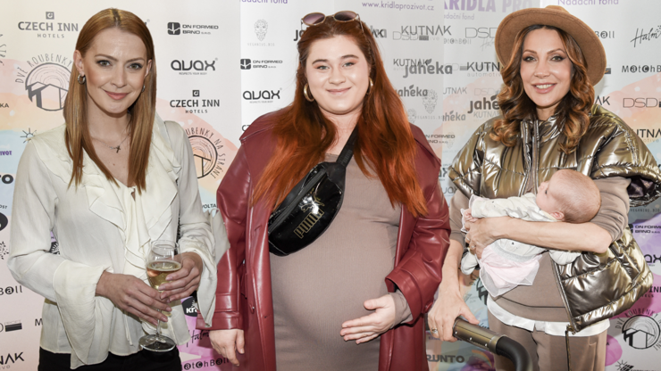 Šárka Vaňková, Elis Mraz a Olga Lounová na křtu.