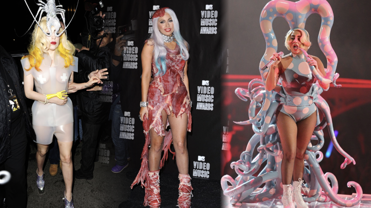 Módní kreace Lady Gaga.