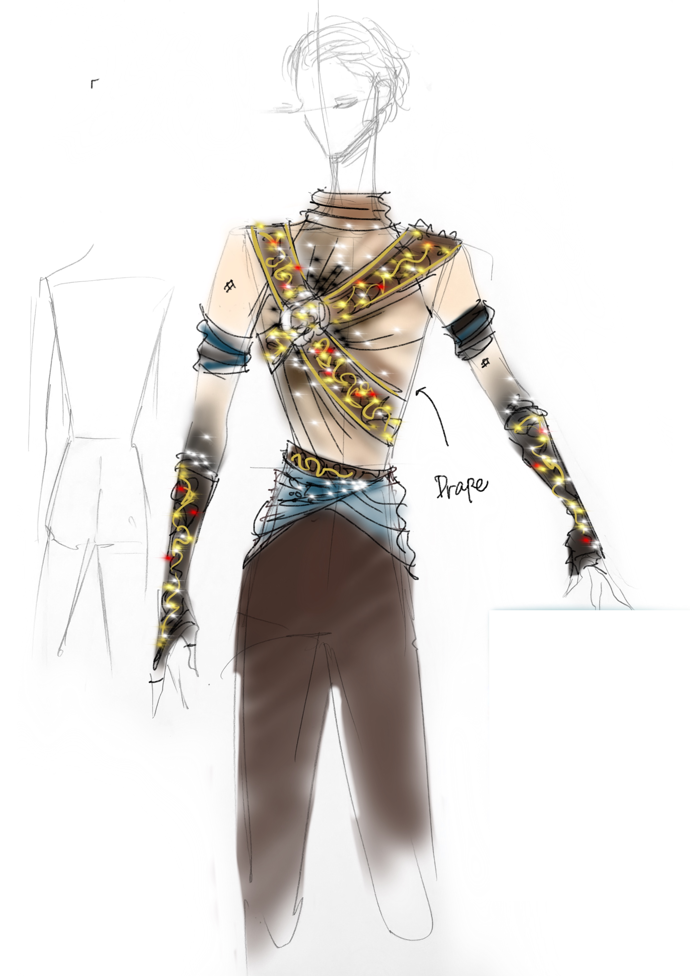 Jednu variantu charakterizuje využití tělových materiálů. 