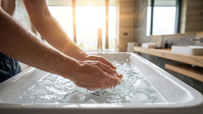Jak nastartovat tělo bez kofeinu? Vaskulární gymnastika v koupelně