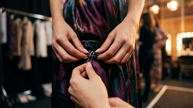 Lepí se vám šaty na silonky? Pomůže spínací špendlík ve švu