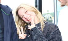 Jakub Mohamed Ali s Mínou na tiskovce Clash 12.