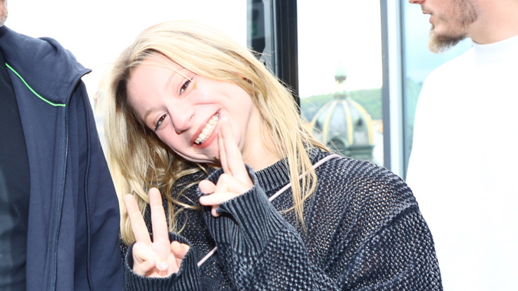 Jakub Mohamed Ali s Mínou na tiskovce Clash 12.