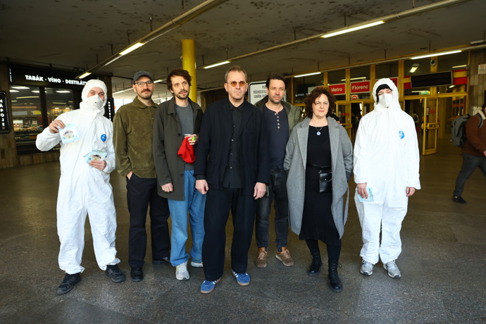 Tvůrčí tým a herci z nového filmu Poberta.