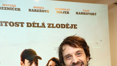 FOTO: Matyáš Řezníček na představení filmu Poberta.