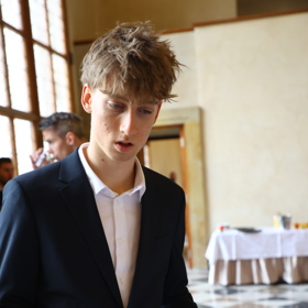 Prezident Petr Pavel přijal na Hradě sportovce ze Zimních olympijských a paralympijských her. Na fotografii Metoděj Jílek.