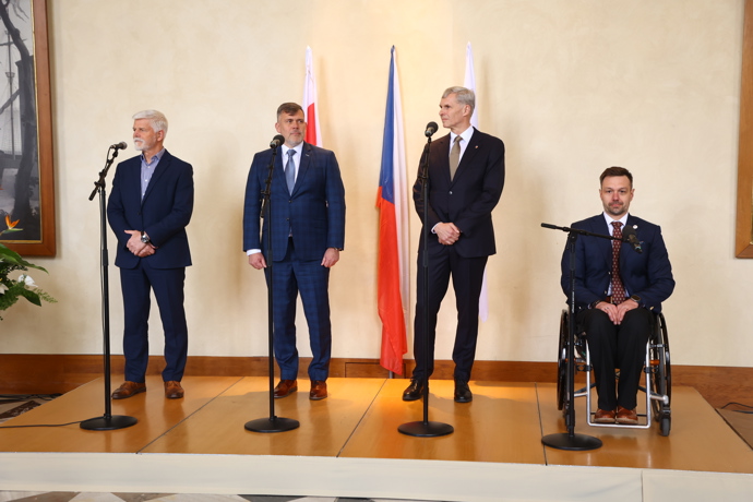 Prezident Petr Pavel přijal na Hradě sportovce ze Zimních olympijských a paralympijských her.