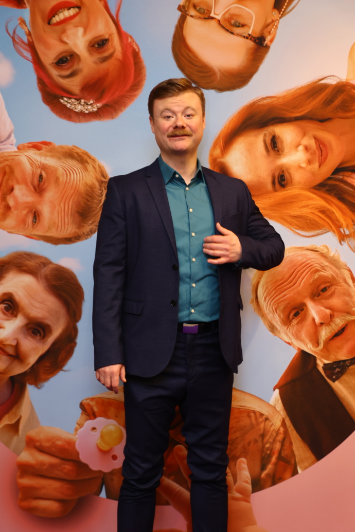 Filip Kaňkovský na premiéře filmu Přání k narozeninám: Křtiny. 