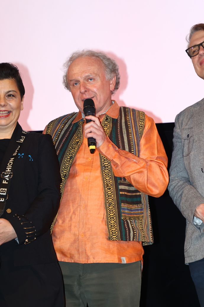 Jaroslav Dušek na premiéře filmu Přání k narozeninám: Křtiny. 