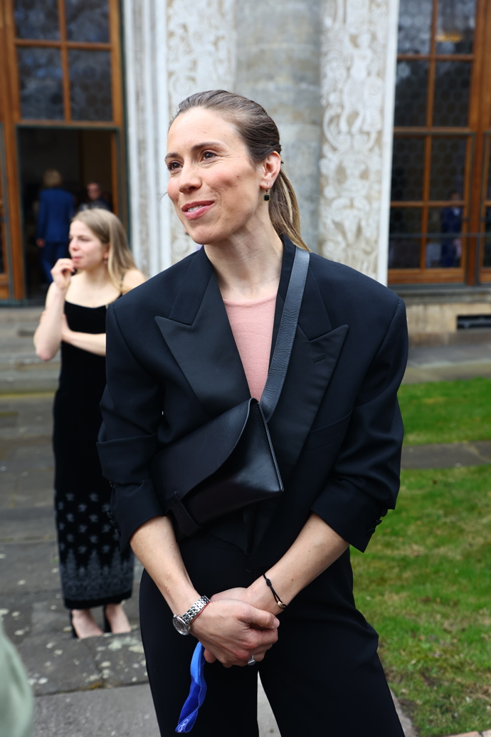 Eva Adamczyková měla dobrou náladu. 