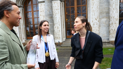 FOTO: Čeští sportovci na pražském Hradě.