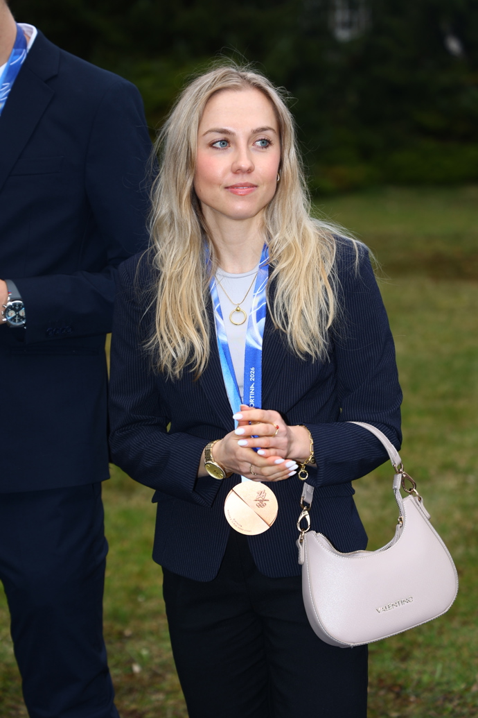 Tereza Voborníková na pražském Hradě.