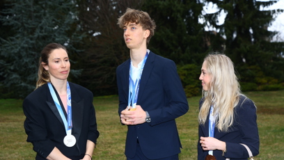 FOTO: Čeští sportovci na pražském Hradě.