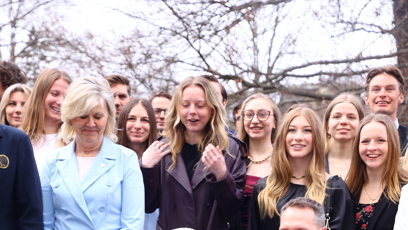 FOTO: Čeští sportovci na pražském Hradě.