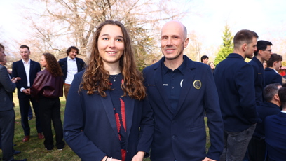 FOTO: Čeští sportovci na pražském Hradě.