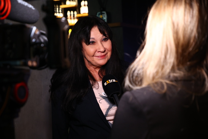 Dagmar Patrasová a Felix Slováček na křtu videoklipu. 