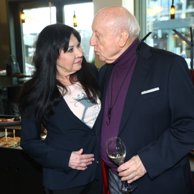 Dagmar Patrasová a Felix Slováček na křtu videoklipu. 