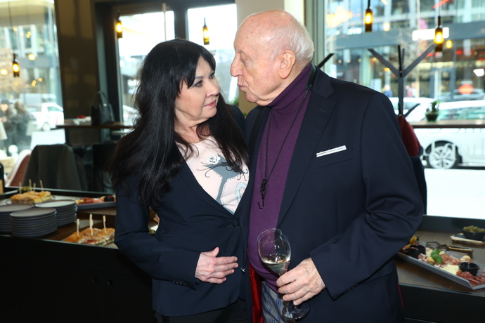 Dagmar Patrasová a Felix Slováček na křtu videoklipu. 