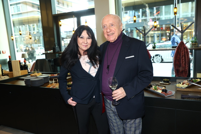 Dagmar Patrasová a Felix Slováček na křtu videoklipu. 