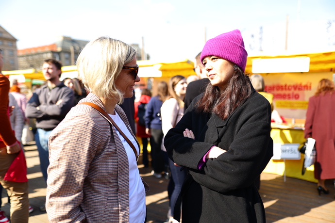  Barbora Urbanová na zahájení kampaně hnutí STAN.