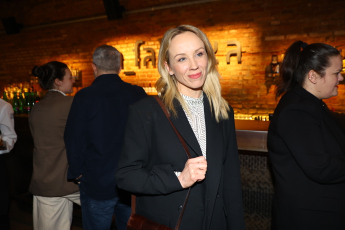 Petra Hřebíčková na premiéře série Pád domu Kollerů. 
