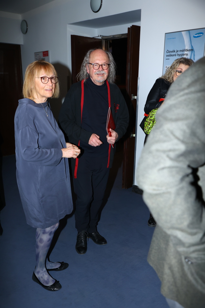 Ondřej Hejma na premiéře muzikálu Andělé.