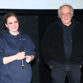 Michael Kocáb s dcerou. 