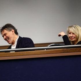 Jaromír Jágr měl dobrou náladu.