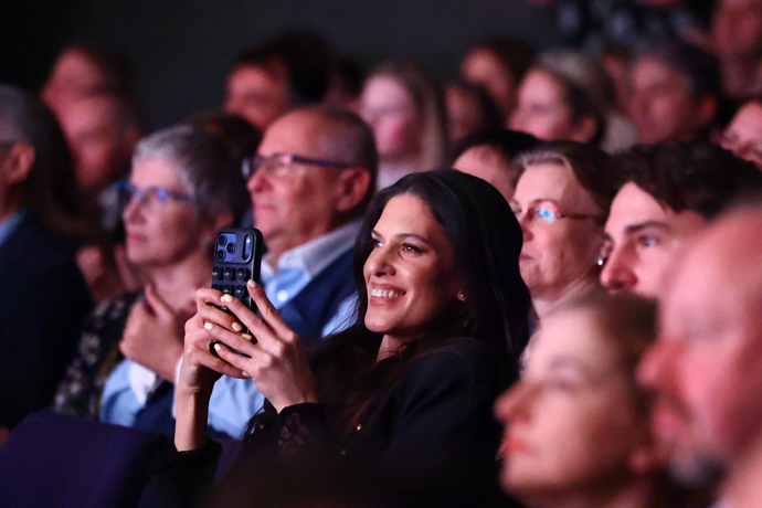 Aneta Vignerová si premiéru užila v publiku.