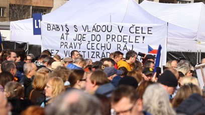 FOTO: Některé z transparentů byly ostré.