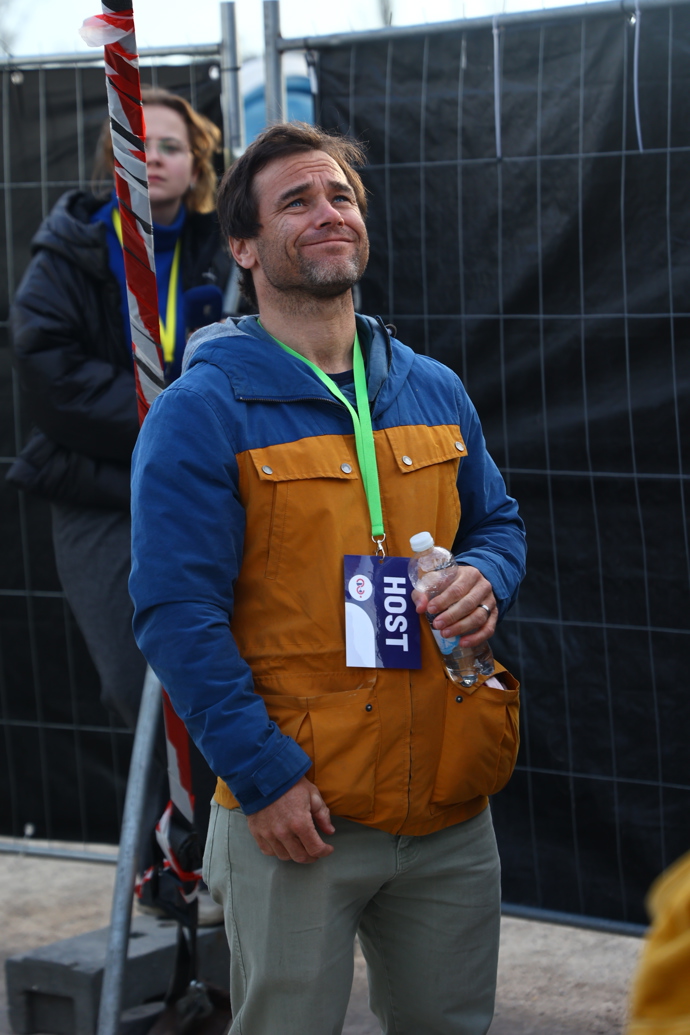 Vavřinec Hradilek na demonstraci Milionu chvilek.