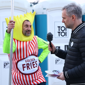 Zdeněk Hřib na demonstraci Milionu chvilek.