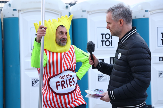 Zdeněk Hřib na demonstraci Milionu chvilek.