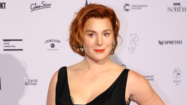 Lenka Krobotová vypadala nádherně.