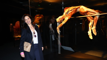 FOTO: Klára Doležalová na výstavě Body Worlds.