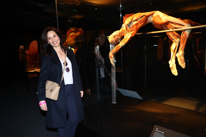 Klára Doležalová na výstavě Body Worlds.