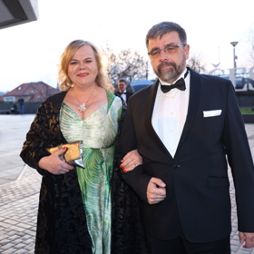 Herečka Sabina Remundová na Českém lvu.