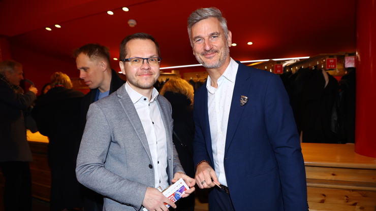 Lumír Olšovský dorazil se svým partnerem Pavlem. 