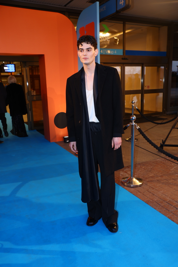 Josef Trojan při příchodu na předávání ocenění Český lev.