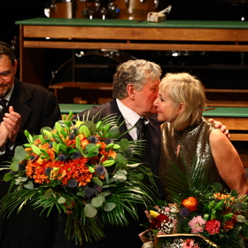 Mirek s Janou premiérovou děkovačku zakončili polibkem. 